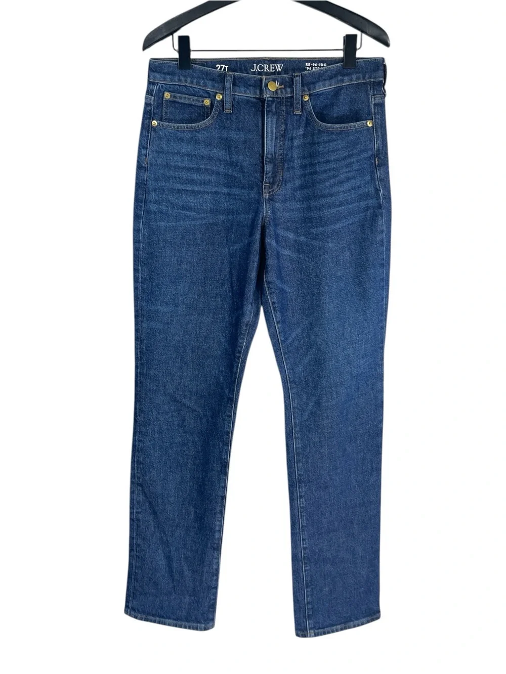 J. Crew High-rise Straight Jean in 1996 semi-stretch size 27 Tall